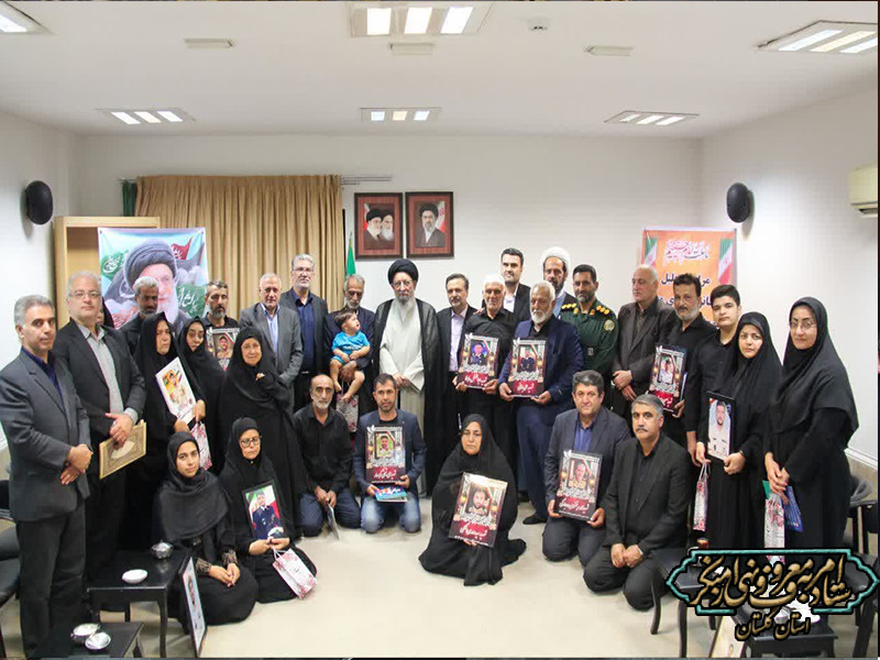 تجلیل حضرت آیت‌الله نورمفیدی از خانواده گرامی شهدای ورزشکار استان گلستان
